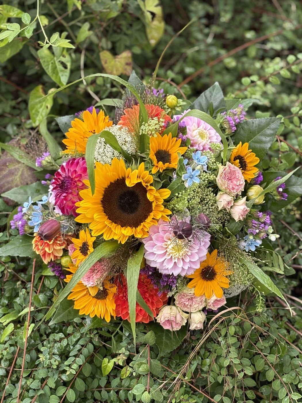 Saisonale Blumendekoration